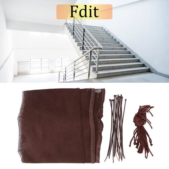 Filet De Sécurité Escalier 2m X 78cm - Protection Bébé Et Animaux Balcon Rampe