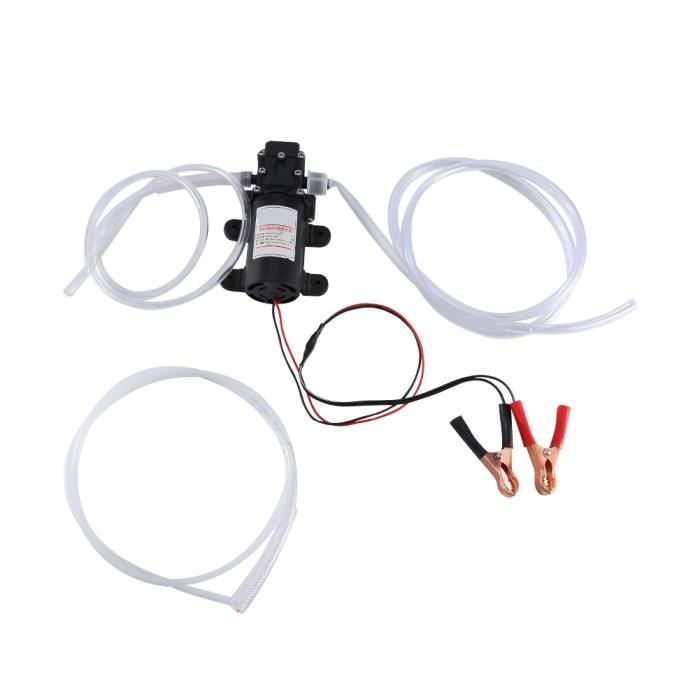 Pompe à Huile Électrique 12V 60W - Extracteur Huile Moteur Voiture - Tuyaux Inclus - 0.8MPa, 5L/min - 8