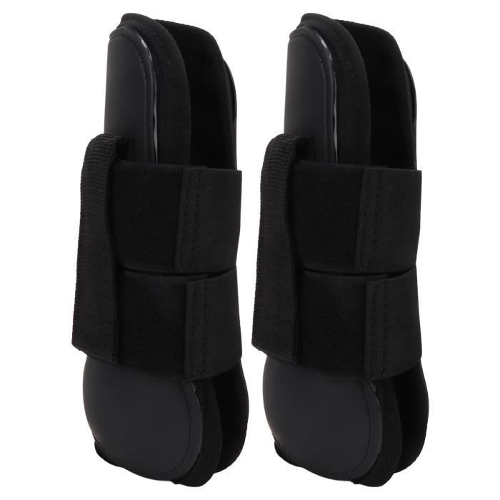 Guêtres Avant Pour Cheval - Lot De 2 - Protection Jambes En Polyuréthane Et Néoprène - Taille L Rouge - Pour Entraînement, Course, Saut