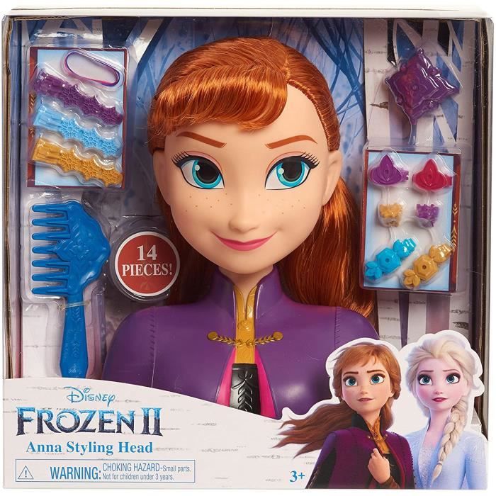 Tête à Coiffer La Reine des Neiges 2 - Anna - GPTOYS - Accessoires