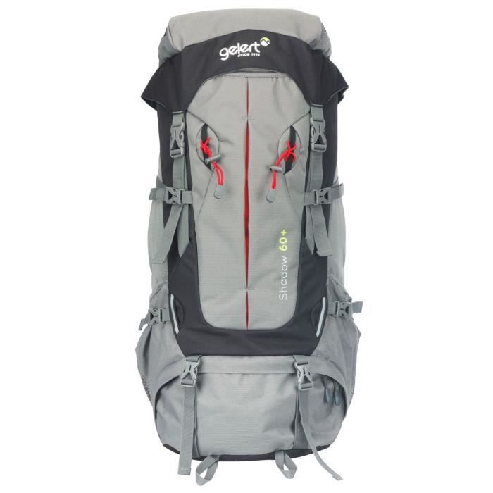 Gelert Shadow 60L+ Sac À Dos De Marche Montagne Randonnée Gris Charbon/Noir  - Cdiscount Sport