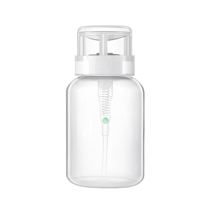 Flacon Pompe Vide 200ml - Distributeur Liquides - Pour Démaquillant & Vernis à Ongles