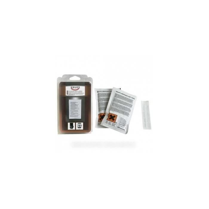 Kit Détartrant X2 + Testeur D'Eau – Pastilles Anti-Calcaire 40g Pour Cafetières & Expresso Krups, Seb, Moulinex, Rowenta, Tefal