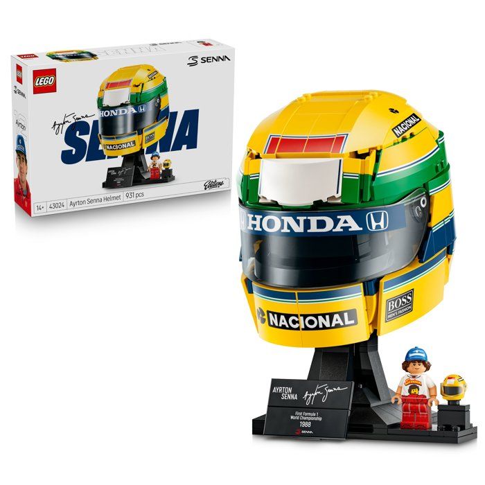 LEGO Editions 43024 Casque d’Ayrton Senna Maquette Produit F1 A partir de