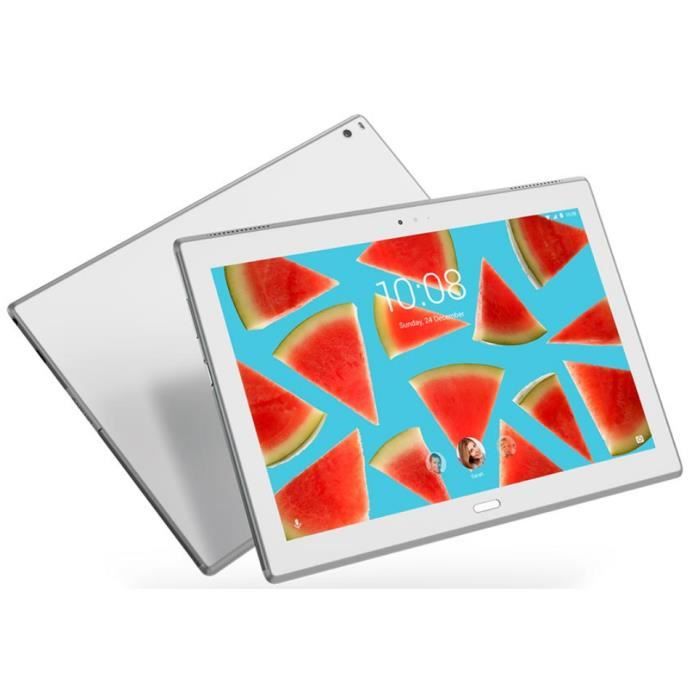 Lenovo TAB 4 10 Plus, 25,6 cm (10.1), 1920 x 1200 pixels, 16 Go, 3 Go, Android 7.0, Blanc
