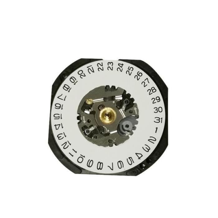 Mouvement à Quartz Japonais VX32E – Date à 3 – Avec Tige Réglable Et Pile – Pour Réparation Ou Création De Montres - 7
