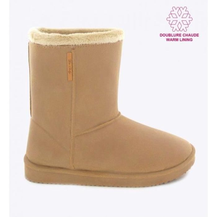 bottes fourrées noires pour femme