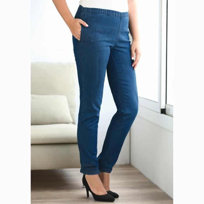 jean elastique taille femme