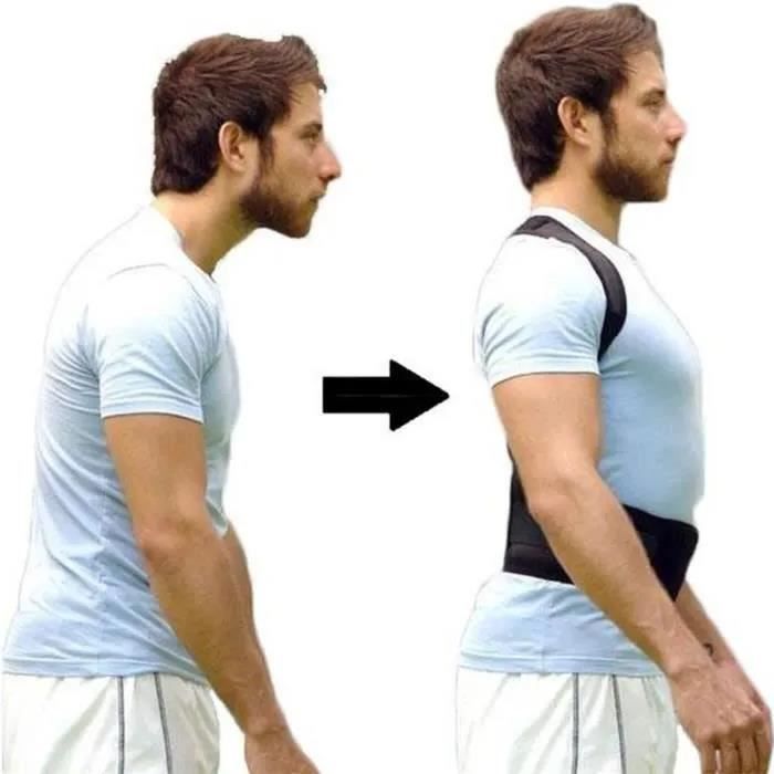Ceinture Lombaire Correcteur De Posture Réglable - Taille Unique Unisexe - Noire, Neuve