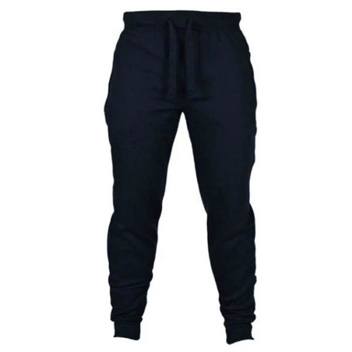 Pantalon De Jogging Homme JustSun - Survêtement Coton élastique - Poches Asymétriques Et Porte-serviette