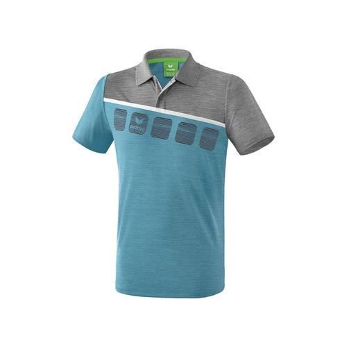Polo junior Erima 5-C - bleu clair/gris - 12 ans