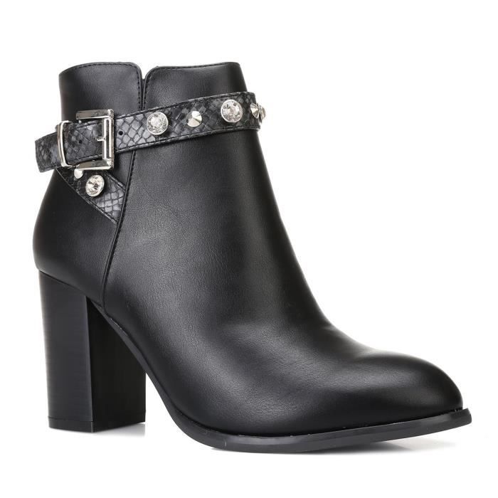 bottines noires talon 5 cm