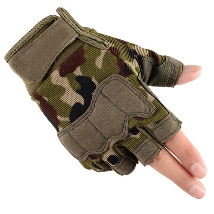 FHE Gants de protection demi-doigts pour le fitness avec support de