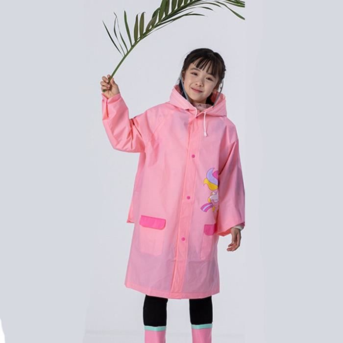 Veste De Pluie Enfant Imperméable - Imprimé Fille 3 à 10 Ans - Léger Pour Activités Extérieures