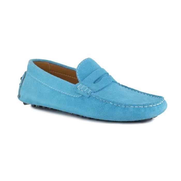 mocassin bleu marine garcon