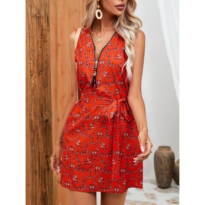 Robe D'été Imprimée Promod Taille S - Neuve Sans étiquette - Imperfections Mineures