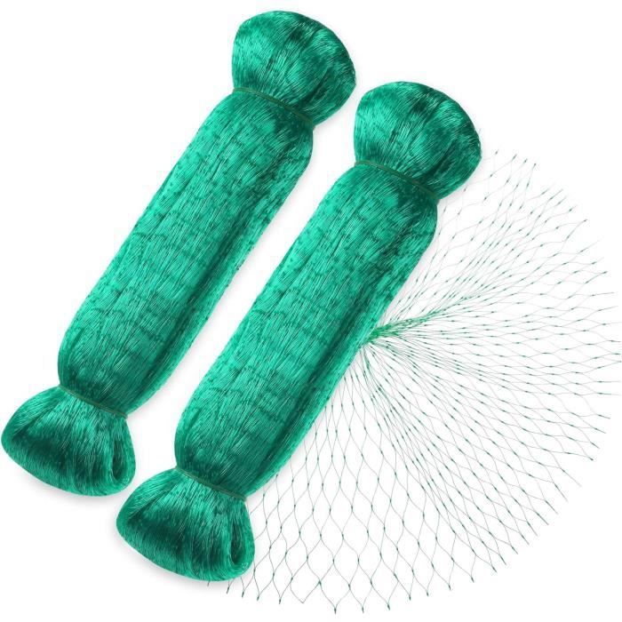 Meilleurs prix pour Filet anti-oiseaux - MTEVOTX - Lot de 2 - 4 x 10 m - Plastique - Vert