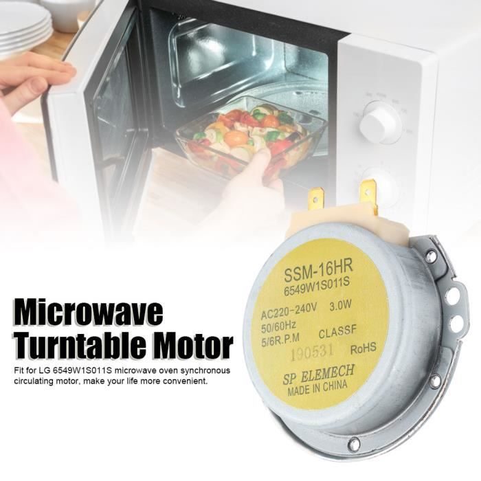 Moteur Plateau Tournant Micro-Ondes SM 16T - Remplacement Facile Pour Four
