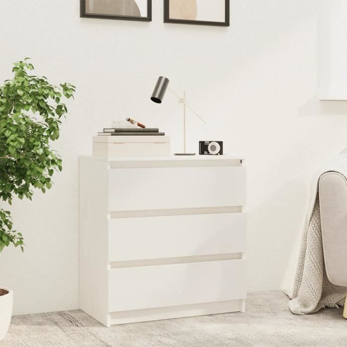 Armoire 3 Tiroirs Avec étagère Ouverte – Meuble Rangement Pour Chambre, Salon, Bureau | 40x50x76 Cm, Noir, En Bois D’ingénierie - 10