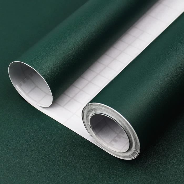 Papier Adhesif pour Meuble Blanc Matte 60X300cm Film Vinyle Autocollant  pour Meubles Armoires Murs Chambres à