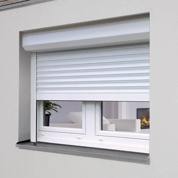 Volet roulant H145 cm x L120 cm Aluminium recoupable en largeur et