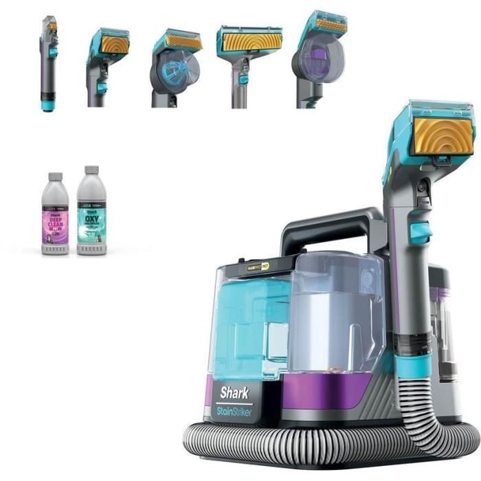 Détacheur Shark StainStriker HairPro Pet PX250EUT - tapis canapés voitures et animaux - 450 W