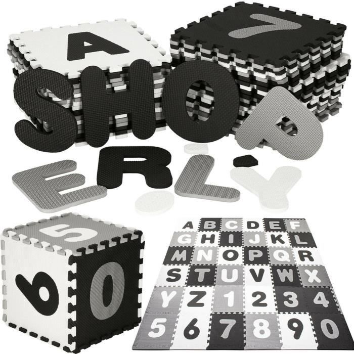 Tapis de jeu éducatif SPRINGOS® 36 puzzles lettres colorées pour bébés 175x175cm Tapis de jeu éducatif SPRINGOS® 36 puzzles lettres colorées pour bébés 175x175cm
