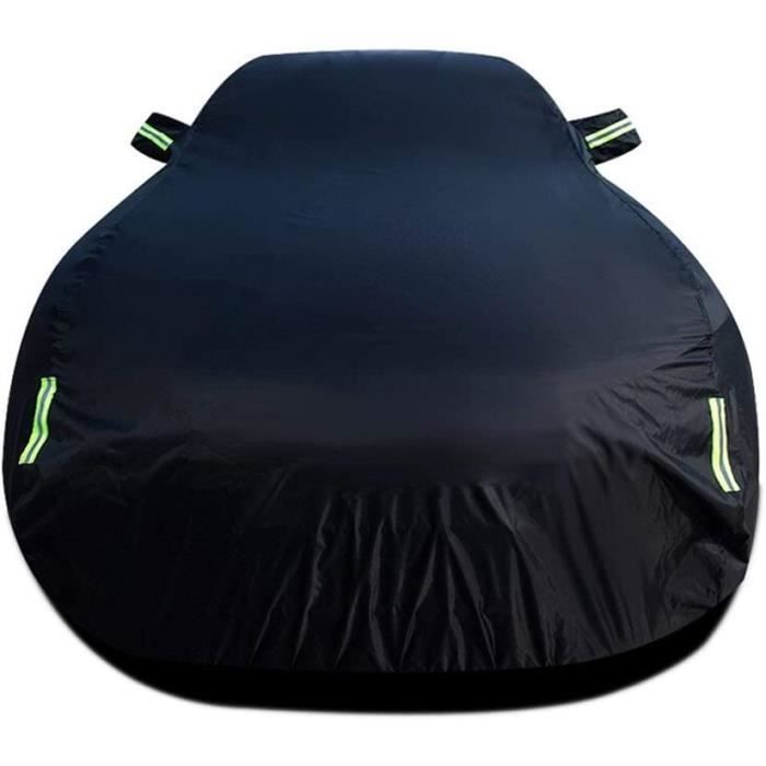 Big Ant Housse Voiture Complète Jeep Wrangler 4 Portes 1987-2022 - Imperméable Avec Zip Porte Conducteur, Noir