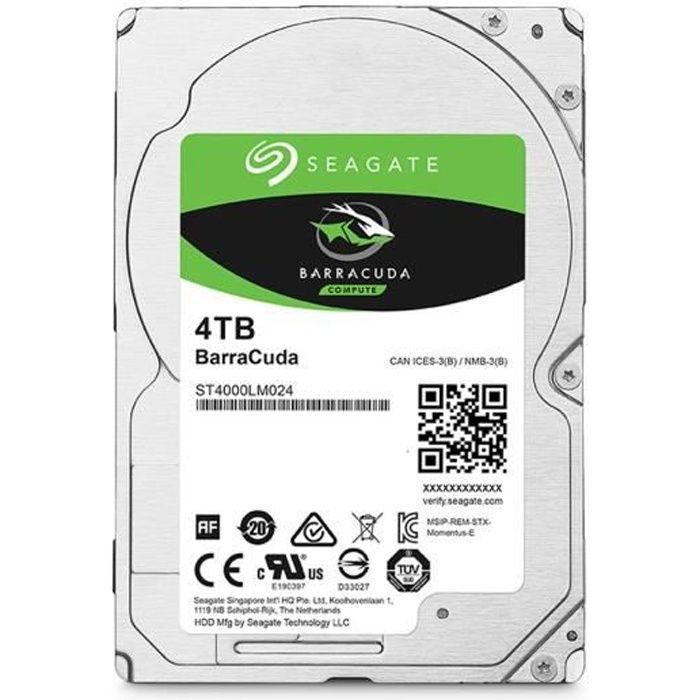 Seagate Mobile HDD BarraCuda 4To – 25 – ST4000LM024