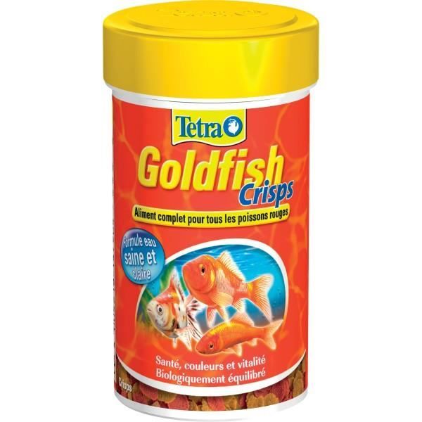 Alimentation pour poissons - TETRA - Tetra Goldfish Crisps - Flocons - Poisson deau froide