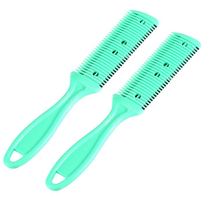 Comparer les prix de Peigne à lame de rasoir, peigne de coiffure portable léger et facile à utiliser, fiable pour cheveux longs cheveux courts