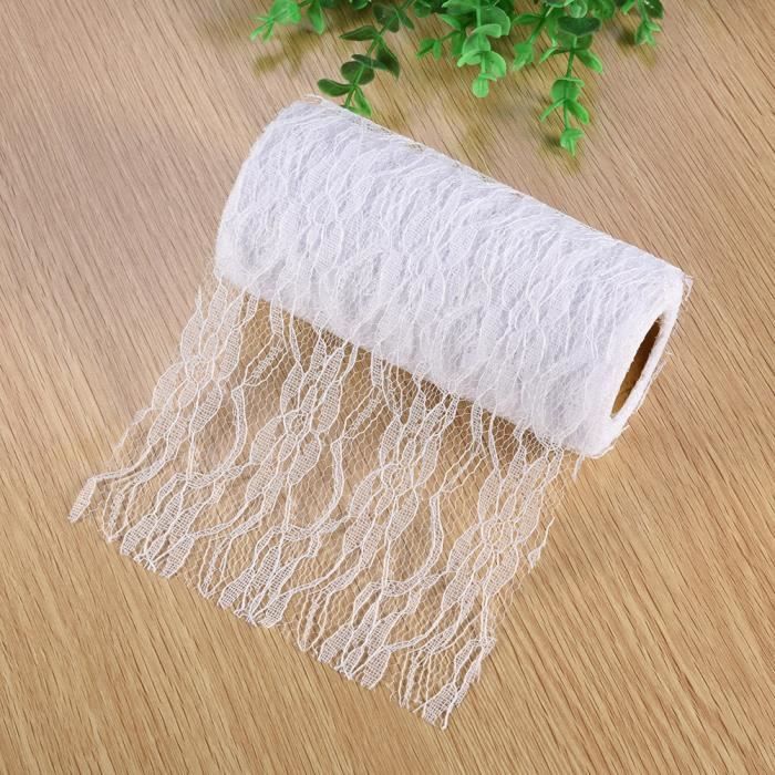 Fleur Dentelle Chemin De Table Nappe Napperon Chaise Mariage Fête Décor