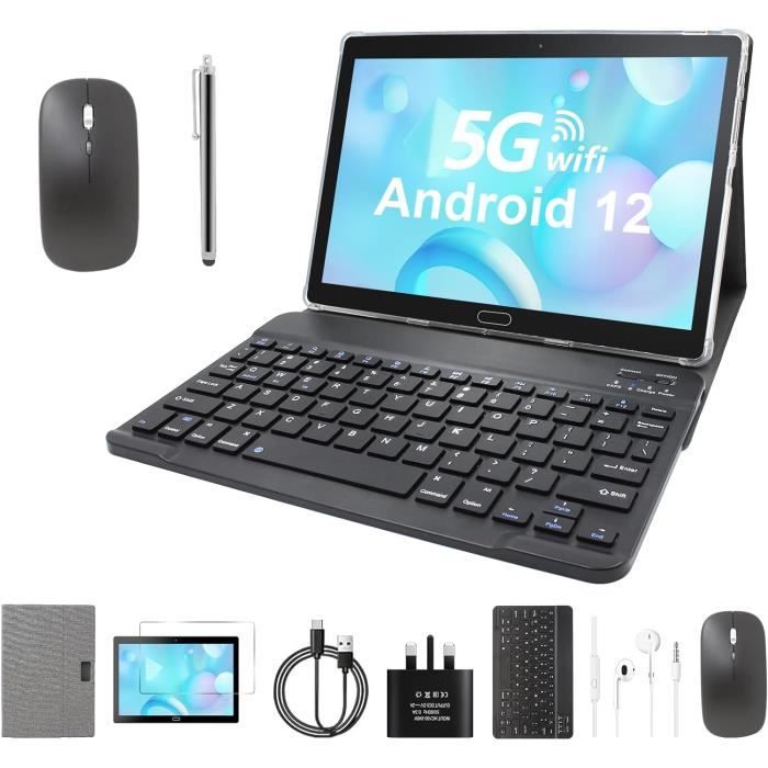 Tablette 10 Pouces Android 12 Os 4Go + 64Go Rom(Tf 512Go), Tablette ...