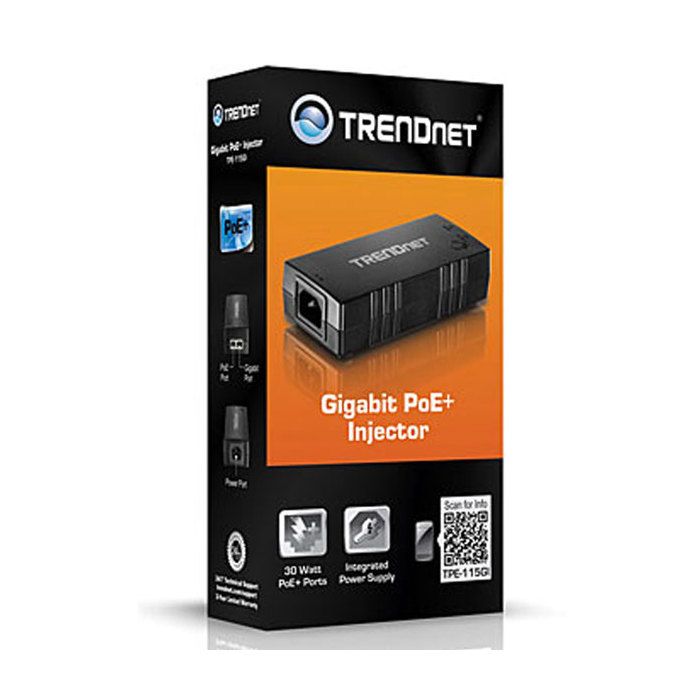 TRENDnet TPE-115GI - Injecteur PoE+ Gigabit (30W)