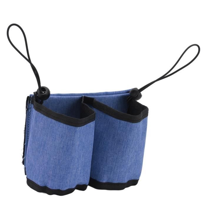 Sac De Rangement Pour Poussette - Organisateur Multifonction Avec Porte-Gobelets - Gris