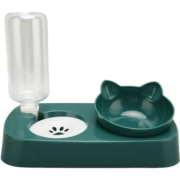 Meilleurs prix pour NEUF Gamelle pour Chat Chien 2-En-1 - Distributeur d’Eau Automatique Bouteilles  Bol à Nourritures pour Chat Chien DQ FRANCE