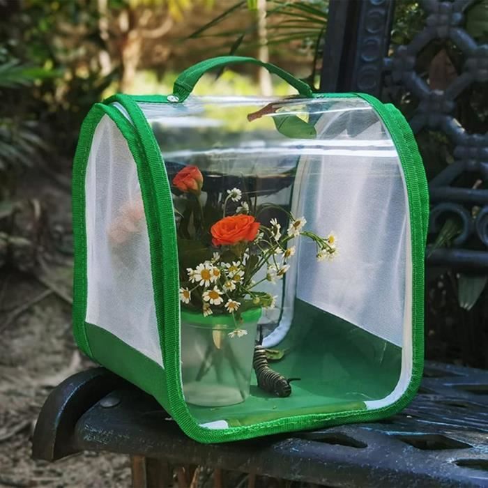 VENYAA Lot De 2 Cages à Papillons Et Insectes – 40x40x60 Cm, Pliable, Aérée, Facile à Utiliser – Parfait Pour Observer La Métamorphose