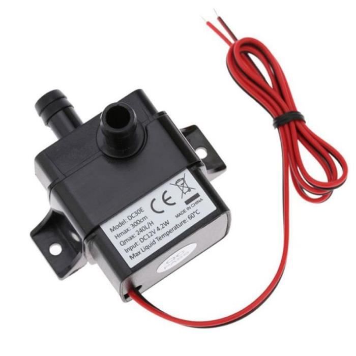 Pompe Submersible Silencieuse 9V 12V 500L/H - Pompe à Eau Solaire Pour Aquarium Et Fontaine