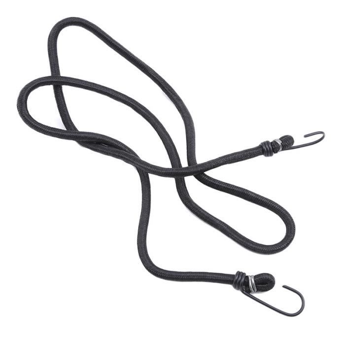 Lot De 2 Sangles Élastiques Pour Vélo/Moto | 3 Brins, Crochets | Fixation Bagages, Tente | Longueur 68 Cm