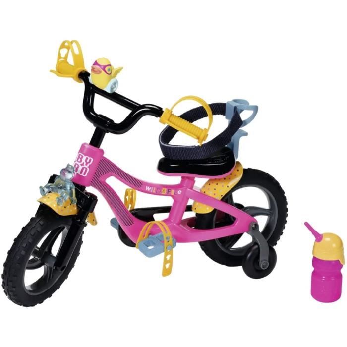 Vélo Pour Poupée BABY Born 43 Cm - Avec Klaxon, Lumière Et Gourde - Jeu D'imagination Pour Enfants 3+
