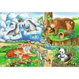 Puzzle Animaux du Zoo - Ravensburger - 2 puzzles de 12 pièces - Pour enfants dès 3 ans-1