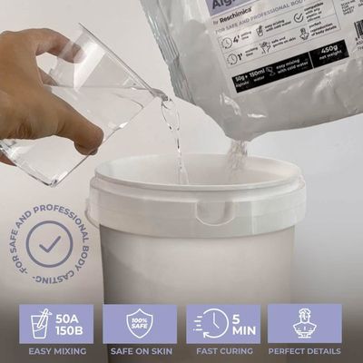 Kit de moulage pour mains HomeBuddy : Kit de moulage de mains souvenir avec seau de mélange Kit de moulage pour mains HomeBuddy : Kit de moulage de mains souvenir avec seau de mélange