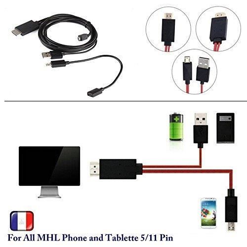Adaptateur Cable MHL 5 et 11 Pin vers HDMI Cable adaptateur