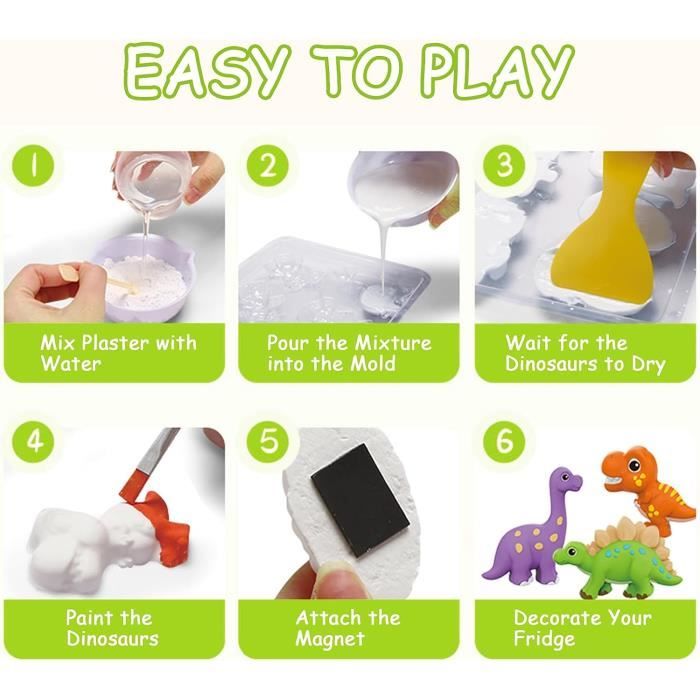 Kit De 8 Figurines En Plâtre à Peindre – Activité Créative Pour Enfants Dès 3 Ans !