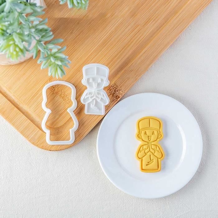 4 Emporte-pièces Fleur En Plastique - Pour Biscuits, Sandwiches Et Confiture