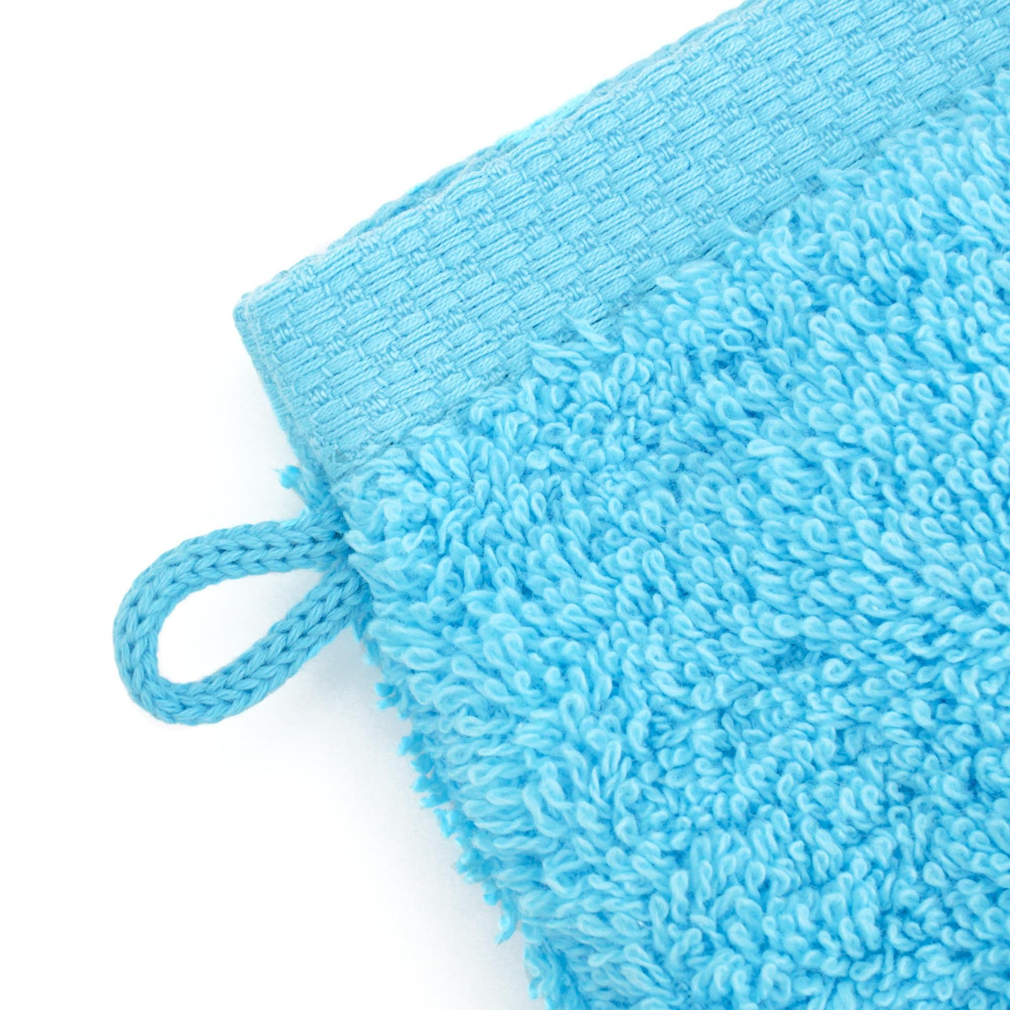 Gant De Toilette 16x21 Cm - 100% Coton 550 G/m² - Coloris Fuchsia - Doux Et Absorbant - Fabriqué Au Portugal