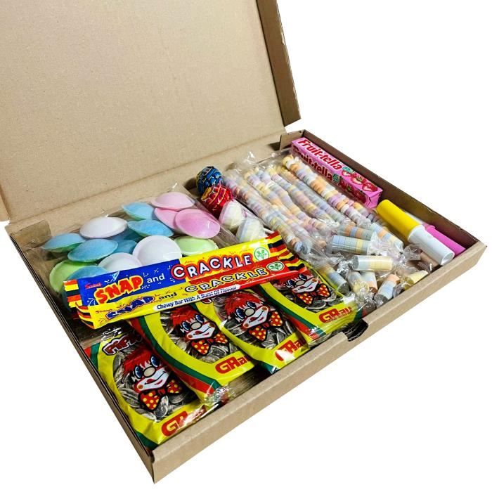 Assortiment de bonbons rétro - Box bonbons d'antan - Confiseries d'enfance  - 43 pièces - Cdiscount Au quotidien