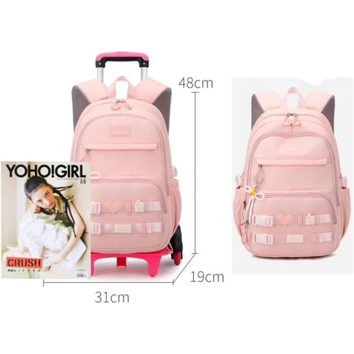 Cartable roulettes Sac Dos avec roulettes Trolley Bag Rentr e
