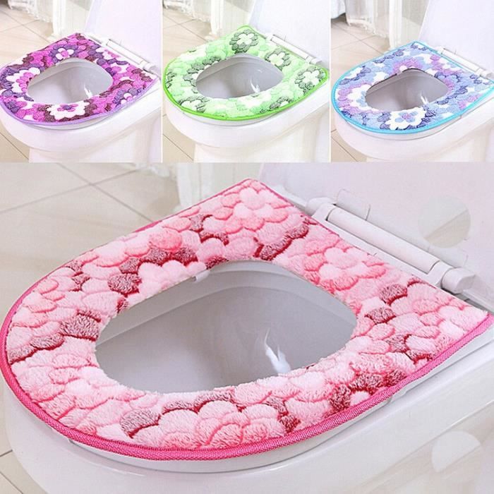 Abattant Wc Housse de siege de toilette d hiver Tapis epais en molleton de corail pour siege de toilette housse de Type Red Cdiscount Bricolage