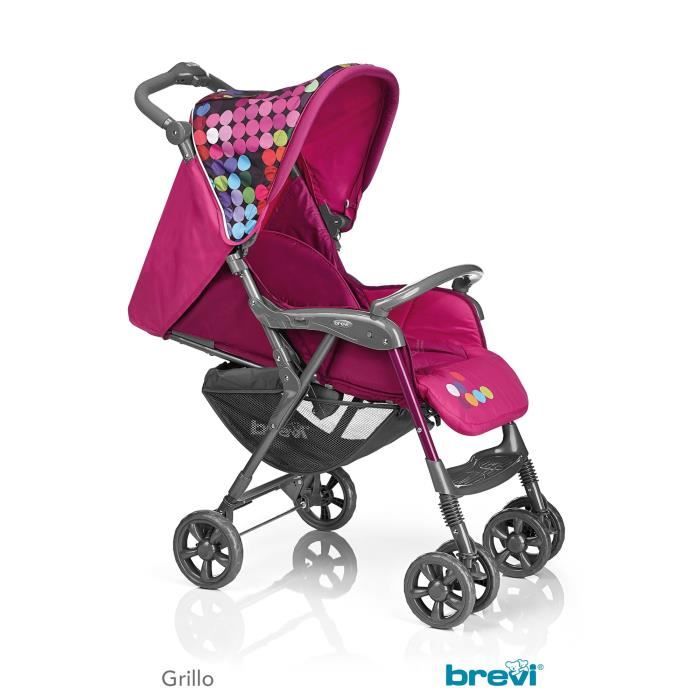 Poussette store brevi rose